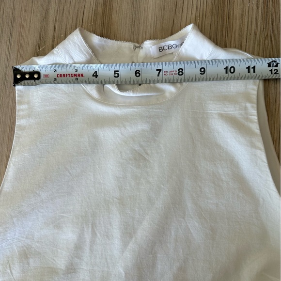 BCBGernation // Eyelet Embroidered A-line White dress Size S NWT - Picture 13 of 14